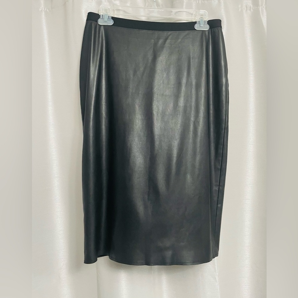 ✨ BCBGMAXAZRIA “Bess” Leather-Look Pencil Skirt - Picture 3 of 9